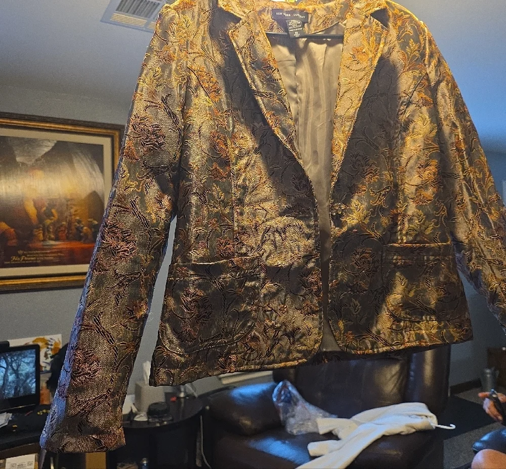 New York & Company Black Label with Multicolor Jacquard Detail - Picture 3 of 15